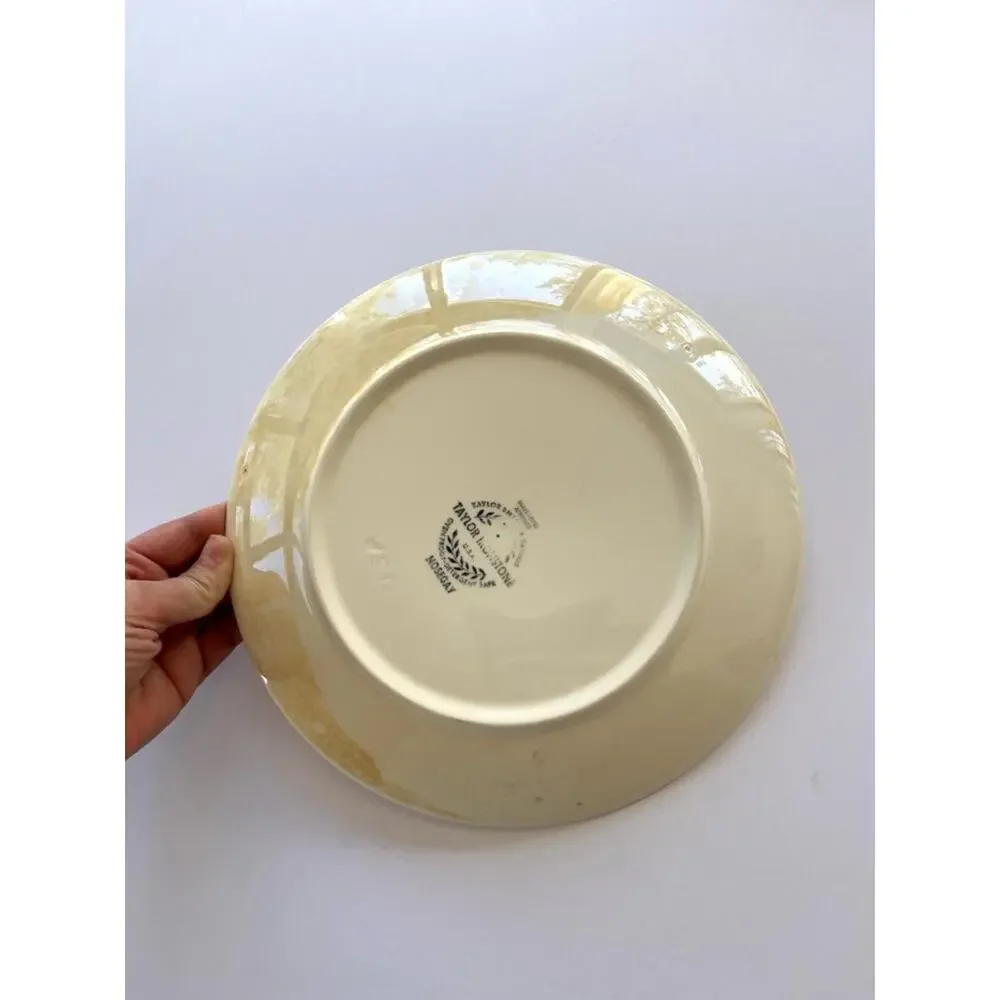 Vintage Taylor Smith & Taylor Dinner Plate Nosegay Pattern Yellow Flowers USA